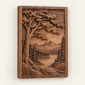 Woodland Relief Carved Wall Plaque — concept image