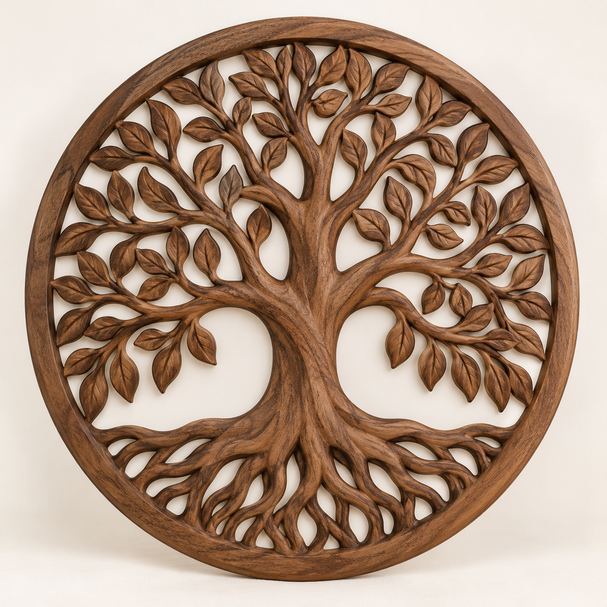 Tree of Life Carved Wood Wall Art — concept image