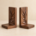 Carved Wood Bookends, Pair — concept image